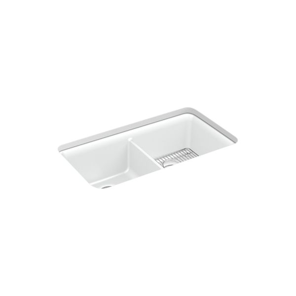 Kohler Kitchen Sink, Undermount Mount, 0 Hole 8199-CM6